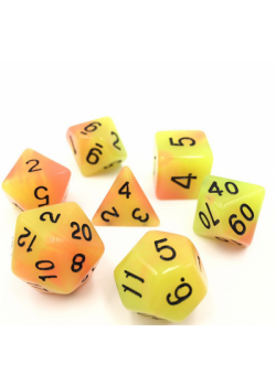 DICE 7-set: Radioactive Orange